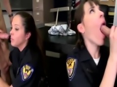 Cops in uniform get their assholes stretched free