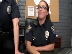 Femdom officers rough up the criminals free