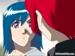 Sexy anime babe gets horny part1