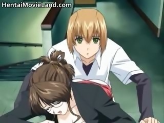 Sexy anime schoolgirl gets fucked hard