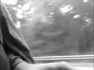 exhibitionist cumming on a public bus