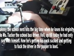 female busdriver gets fucked in all holes