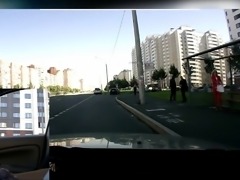Flashing russian car
