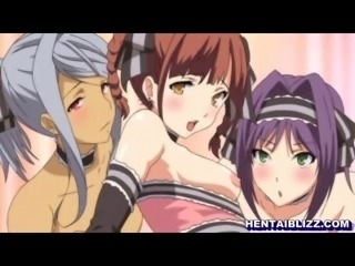 Hentai schoolgirls groupfucking and cumshoting