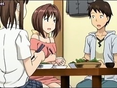 Anime gets her tight twat fingered