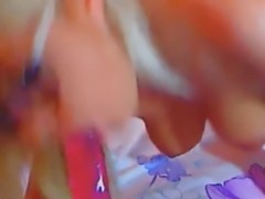 Blonde Sucks And Fucks Her Dildo HD