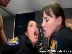 Female cops get their buttholes rammed hard free