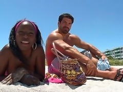 We met this chocolate skinned slut, named Gemini, at the beach. She is so...