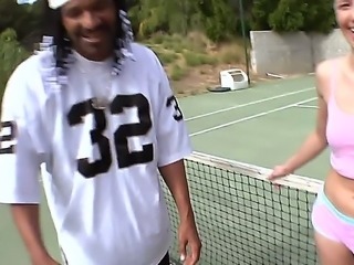 Its no surprise that the ebony star of this porn movie got so hooked by white Anikka Albrite. This vanilla hoochie has got an ass so awesome  big as that of a real ghetto biatch!