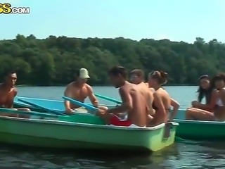 Agnes, Bella, Eniko and Julia Taylor gather for a boat trip which will end in...