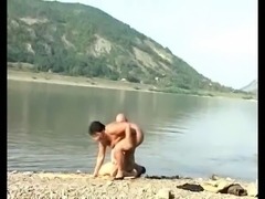German Mature Sex by the River