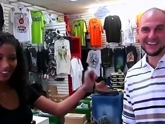 Latina girl gets wild at the store, she is such a dirty mind bitch