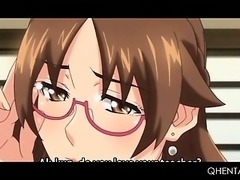 Hentai teacher in big boobs reaches orgasm after hardcore sex