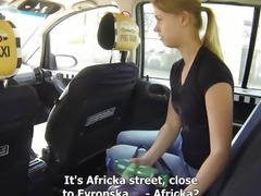 Czech Taxi - Blonde Teen gets ride of her LIFE