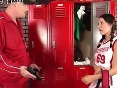 18yo teenie enjoys in locker room