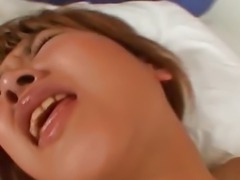 Japanese teen Momo Himeno gets a facial Uncensored