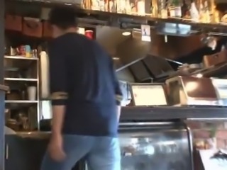 Censored Sexually harassed Japanese waitress