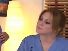 Hot lesbians as nurses talk shop need practice play doctor pussy ass-play...