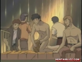 Chained hentai girl brutally fucked by bandits free