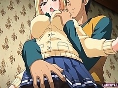 Blonde hentai schoolgirl gets her tight ass pumped