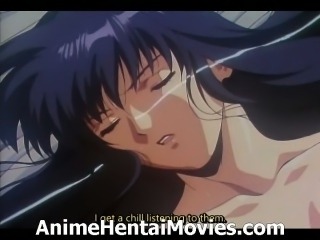 Awesome brunette riding the cock - anime hentai movie