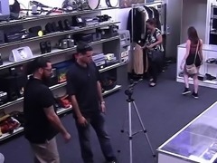 Slutty Amateur Sucking Dick In Bathroom Of Pawn Shop