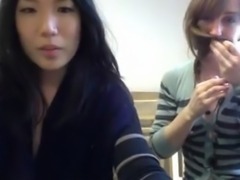 college asian girl playing her pussy at library free