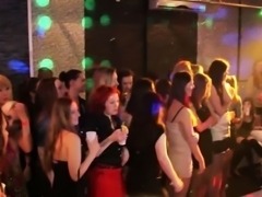 Cfnm party sluts sucking stripper cock