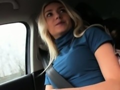 Hitch hiking teen Victoria Puppy pounded in the backseat