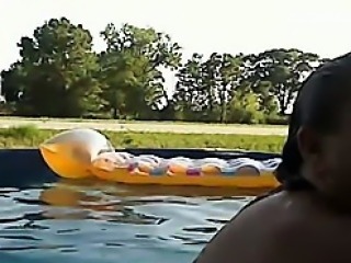 Mature Woman In The Pool