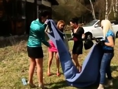 Outdoor pissing lesbians