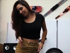 College girl pawns her pussy for money at the pawnshop