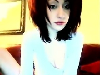 Smoking Emo Girl Flashing Her Tits