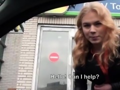 Russian teen wanks strangers stiff cock