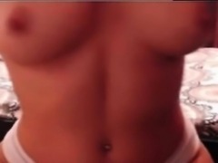 Brazilian busty teen showing tits and teasing