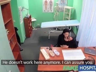 FakeHospital doctor makes sure patient is wet