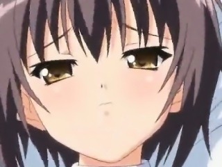 Anime sweety gives blowjob in bed