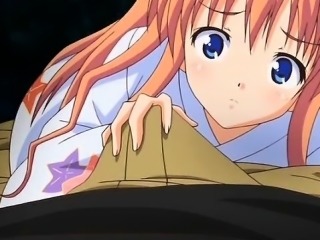 Sweet anime blonde licking a cock