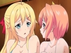 Three hentai babes gets fucked by guy
