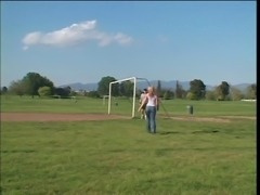 Referee decides to get into the middle of action