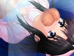 Deep throated anime nurse gets mouth cum filled
