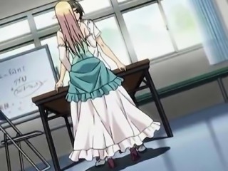 Blonde anime fairy on heels blows and fucks hard cock