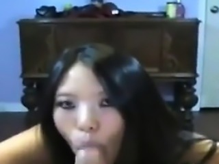 Sexy Asian Giving A Blowjob Point Of View