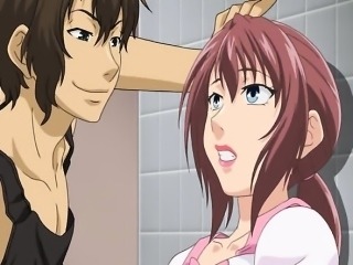 Hentai brunette gets her wet pussy pumped deep by guy