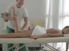Sexy steamy college girl massage video