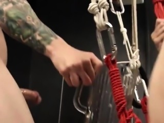 To much of rope and extreme BDSM submissive banging