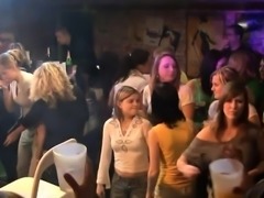 Lots of gangbang on dance floor blow jobs from blondes fuck