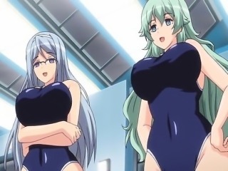 Big titted hentai babes in swimsuits