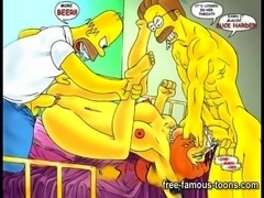 Simpsons and Futurama hentai orgies