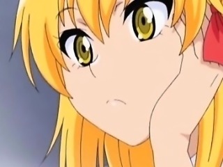 Big tits hentai blonde masturbates and squirts